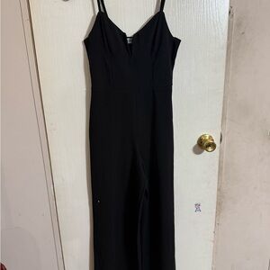 Almost Famous Black Spaghetti Strap Jumpsuit